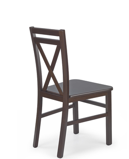 Jedálenské stoličky HALMAR Dariusz 2 jedálenská stolička tmavý orech