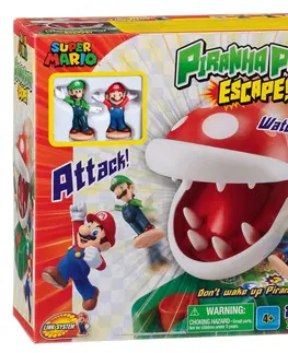 Spoločenské hry Epoch Super Mario stolná hra Piranha Plant Escape