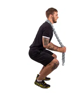 Ostatné fitness náradie Vzpieračské reťaze s tyčou inSPORTline Chainbos Set 2x20 kg