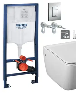 Záchody Rapid SL pre závesné WC 38528SET s chrómovou doskou + WC JIKA PURE + SEDADLO SLOWCLOSE duraplast 38772001 PU2