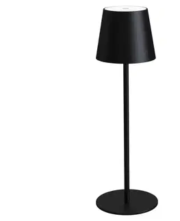 Lampy  LED Stmievateľná nabíjacia stolná lampa LED/4W/4000 mAh 3000/4000/5500K IP44 čierna 