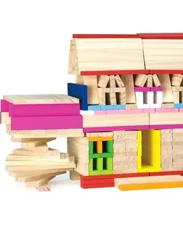 Drevené hračky LAMPS - Drevená stavebnica 250ks