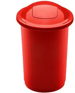 Odpadkové koše Odpadkový kôš na triedený odpad Top Bin 50 l, červená