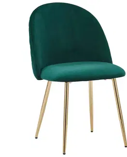 Stoličky do jedálne Jedálenská stolička Artdeco Zelená