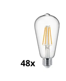 LED osvetlenie  SADA 48x LED Žiarovka VINTAGE ST64 E27/7W/230V 2700K 