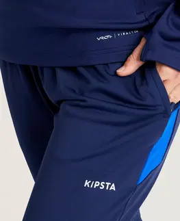 futbal Dámske tréningové nohavice na futbal Viralto modré