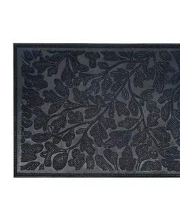 Koberce Gumená rohož exteriérová Leaf K-116 58x36 cm list