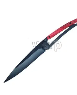 Outdoorové nože Vreckový nôž Deejo 1GB006 Black 37g, red beech