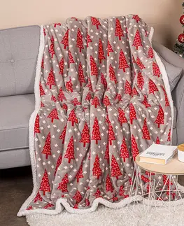 Prikrývky na spanie 4Home Vianočná baránková deka Cosy Winter, 150 x 200 cm