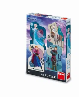 Hračky puzzle DINO - Frozen: Priateľstvo 4X54 Puzzle
