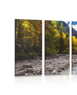 Obrazy prírody a krajiny 5-dielny obraz malebná horská krajina