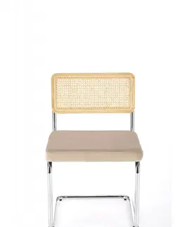 Jedálenské stoličky a kreslá Jedálenská stolička K504  Halmar Sivá