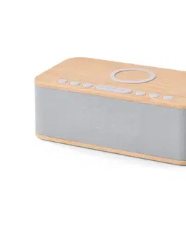 Alarm Clocks Budík s funkciou bezdrôtového nabíjania a technológiou Bluetooth®
