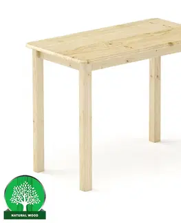 Borovicové stoly Stôl borovica ST104-100x75x55 surová