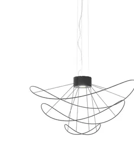 Závesné svietidlá Axo Light Axolight Hoops 3 závesné LED svietidlo, čierne