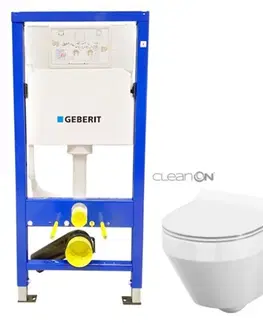 Kúpeľňa GEBERIT DuofixBasic bez tlačidla + WC CERSANIT CLEANON CREA OVÁL + SEDADLO 458.103.00.1 X CR1