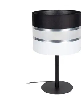 Lampy  Stolná lampa CORAL 1xE27/60W/230V čierna/biela 