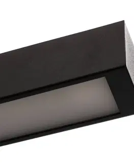 Stropné svietidlá Euluna Stropné svietidlo Rovné čierne 62 cm