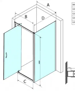 Sprchovacie kúty GELCO - SIGMA SIMPLY sprchové dvere otočné 800 číre sklo GS1279