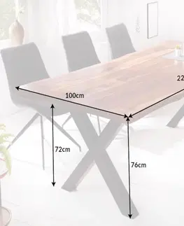 Jedálenské stoly Jedálenský stôl ATLAS Dekorhome 180x90x76 cm
