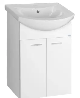 Kúpeľňa AQUALINE - ZOJA umývadlová skrinka 50,5x74x30cm, biela 51055A