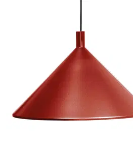 Závesné svietidlá Martinelli Luce Martinelli Luce Cono závesná lampa červená Ø 30 cm