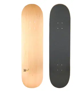 skateboardy Doska z javora s nainštalovaným gripom DK100 veľkosť 8"
