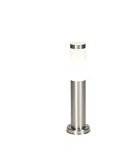 Vonkajsie osvetlenie Moderný vonkajší stĺpik žiarovky oceľový 45 cm IP44 - Rox