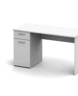 Písacie a pracovné stoly KONDELA Egon pc stolík biela