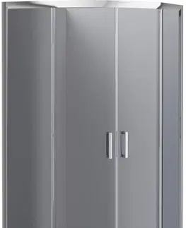 Sprchovacie kúty DEANTE - Funkia chróm - Sprchovací kút, polguľatý, 90x90 cm KYP_451K