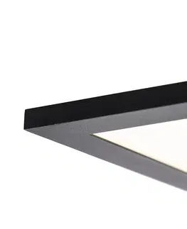 Stropne svietidla Moderné stropné svietidlo čierne vrátane LED 120 cm - Obj