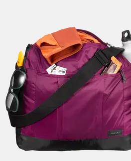 kemping Skladná cestovná taška Travel 15 l fialová