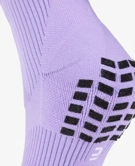ponožky Futbalové  štulpne Viralto II protišmykové fialové