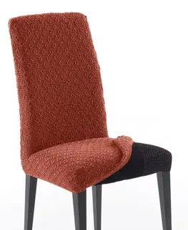 Stoličky Forbyt, Poťah elastický na celú stoličku, komplet 2 ks MARTIN, teracotta