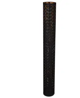 Stojacie lampy Globo Stojaca lampa Harald v orientálnom dizajne čierna