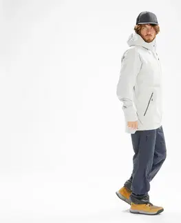 nohavice Pánske lyžiarske nohavice FR500 na freeride tmavomodré