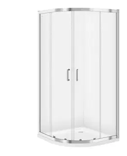 Sprchovacie kúty CERSANIT - SPRCHOVÝ KÚT štvrťkruh 90x190 TRANSPARENT SKLO S154-002