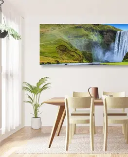 Obrazy prírody a krajiny Obraz ikonický vodopád na Islande