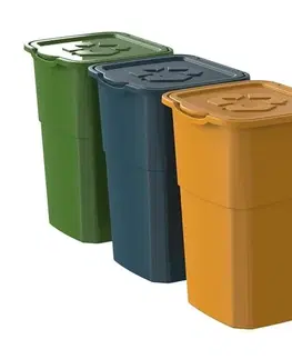 Odpadkové koše Kôš na triedený odpad Eco 3 Master 50 l, 3 ks