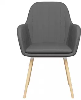 Jedálenské stoličky a kreslá Jedálenská stolička 4 ks látka / bukové drevo Dekorhome Modrá