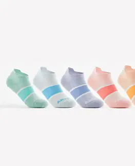 bedminton Detské tenisové ponožky RS 160 nízke viac farieb 5 párov