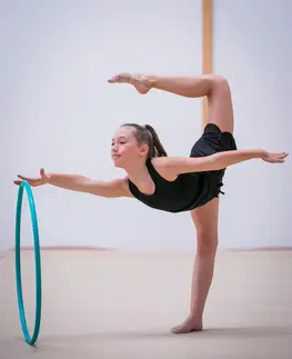 gymnasti Obruč na modernú gymnastiku 65 cm zelená