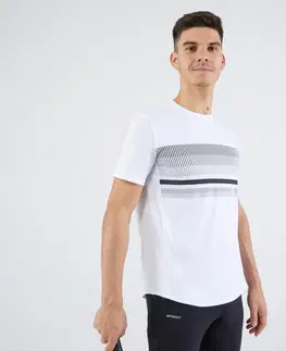 bedminton Pánske tenisové tričko TTS100 Club biele
