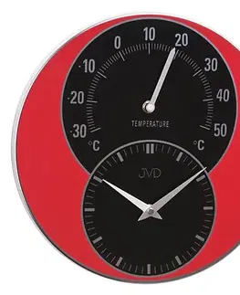 Hodiny Nástenné hodiny s teplomerom JVD HW 35.1 30cm