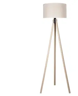 Lampy   - Stojacia lampa 1xE27/60W/230V krémová/béžová 