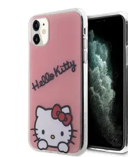 Puzdrá na mobilné telefóny Zadný kryt Hello Kitty IML Daydreaming Logo pre Apple iPhone 11, ružová 57983116916