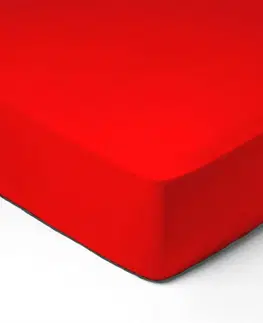Plachty Forbyt, Prestieradlo, Jersey, červená 180 x 200 cm