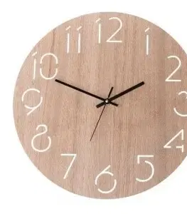 Hodiny Nástenné hodiny Light wood, pr. 40,6 cm, drevo