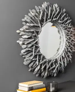 Zrkadlá LuxD Dizajnové nástenné zrkadlo Kenley, , sivé 20 cm x  21253