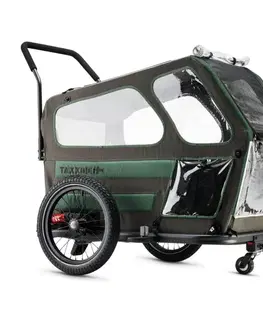 Sedačky a vozíky Vozík pre psa TaXXi L tmavo šedá/tmavo zelená